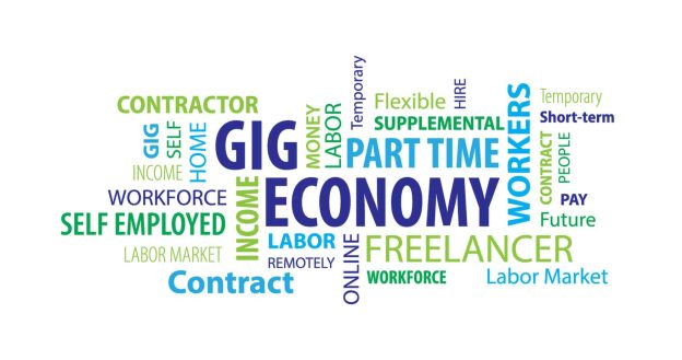 gig economy word cloud 186115919