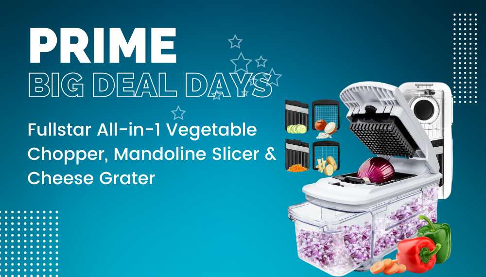 Fullstar All-in-1 Vegetable Chopper, Mandoline Slicer & Cheese Grater
