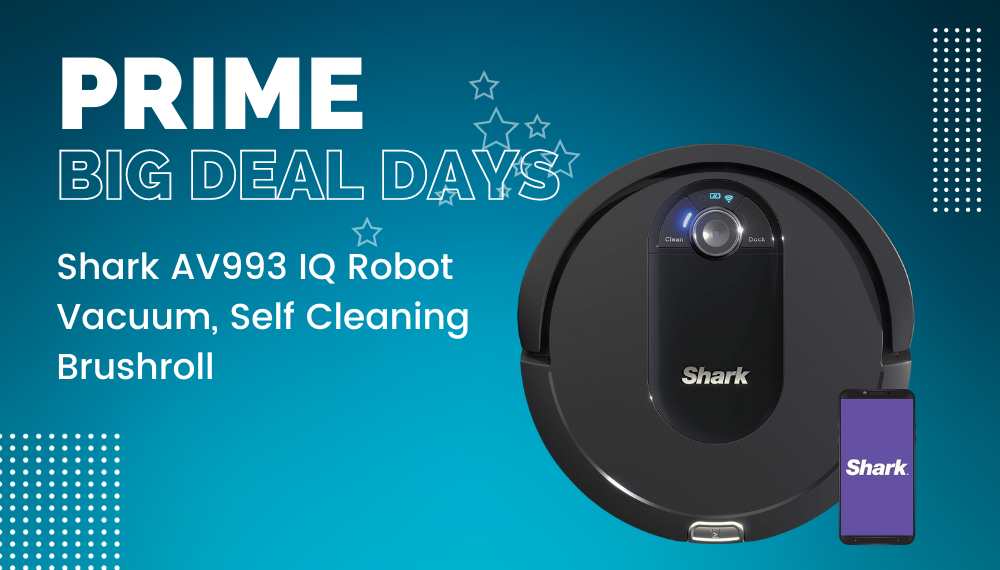 Shark AV993 IQ Robot Vacuum, Self Cleaning Brushroll