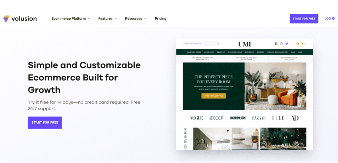 top Shopping Cart Software Solutions - Volusion