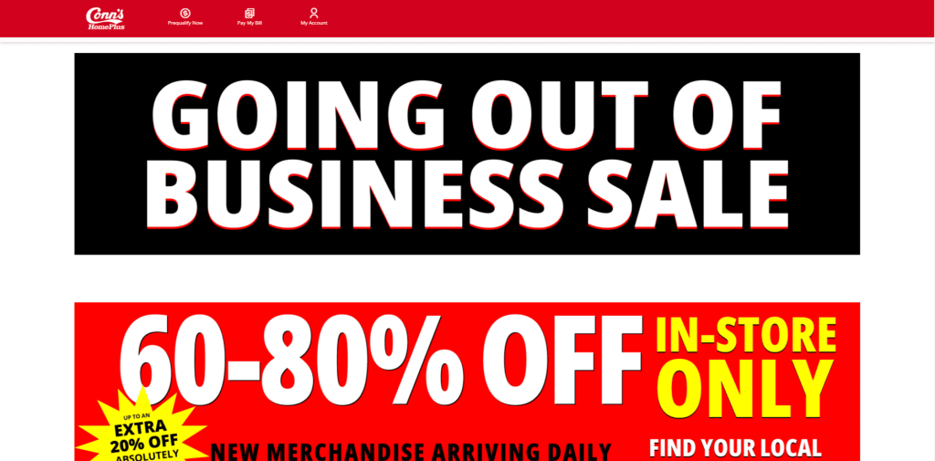 Conn’s Announces Closure of 71 Stores Amid Financial Struggles and Bankruptcy Concerns