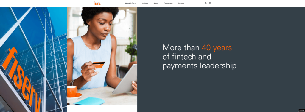 Fiserv website screenshot