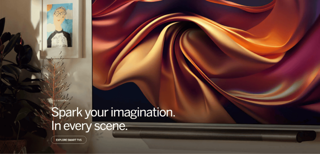 vizio website screen capture