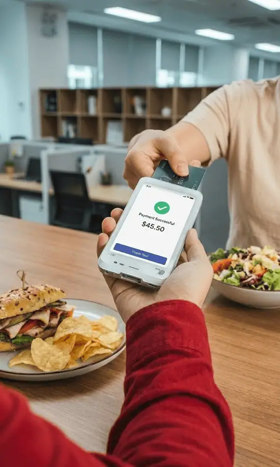 1. Mobile payment confirmation for Host Merchant Services.