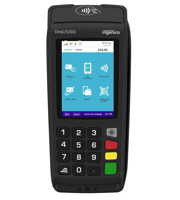 Contactless payment terminal for seamless merchant transactions.