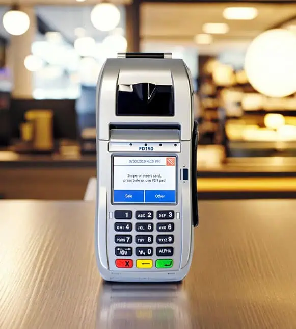 Contactless payment terminal for host merchant services.