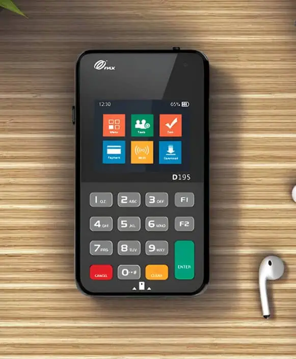 Mobile credit card payment terminal for Host Merchant Services.